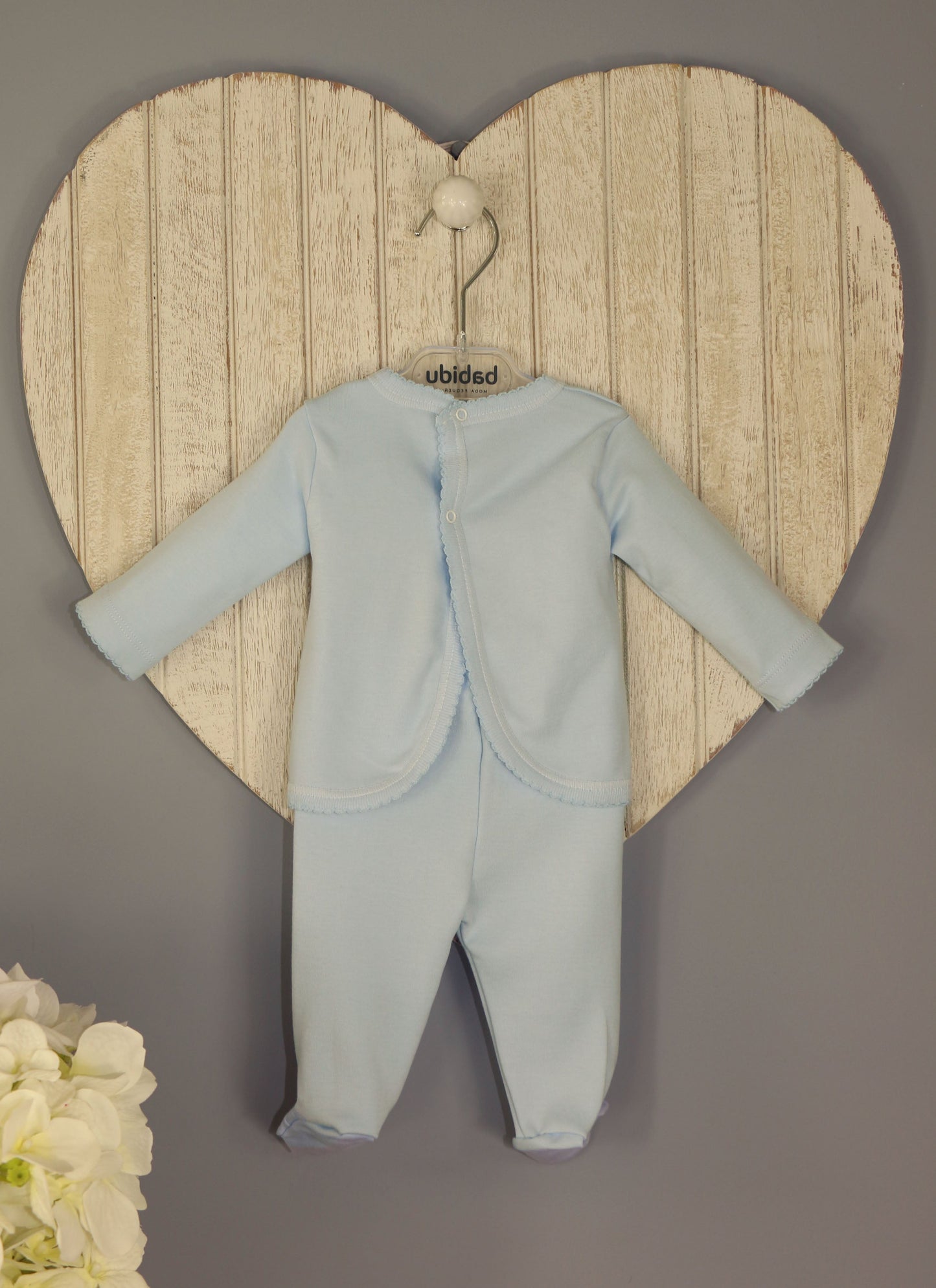 Babidu Blue 2 Piece Babygrow