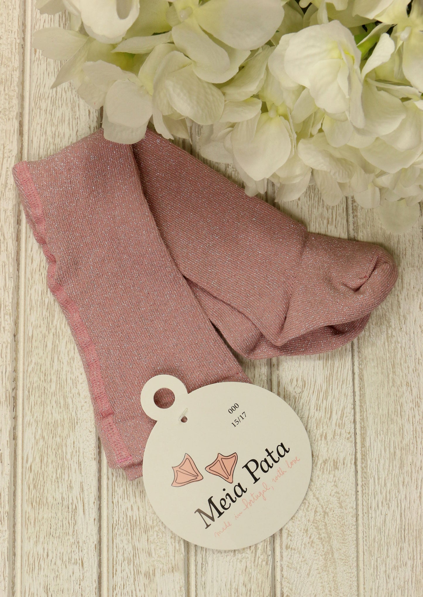 Meia Pata Dry Pink Sparkle Tights