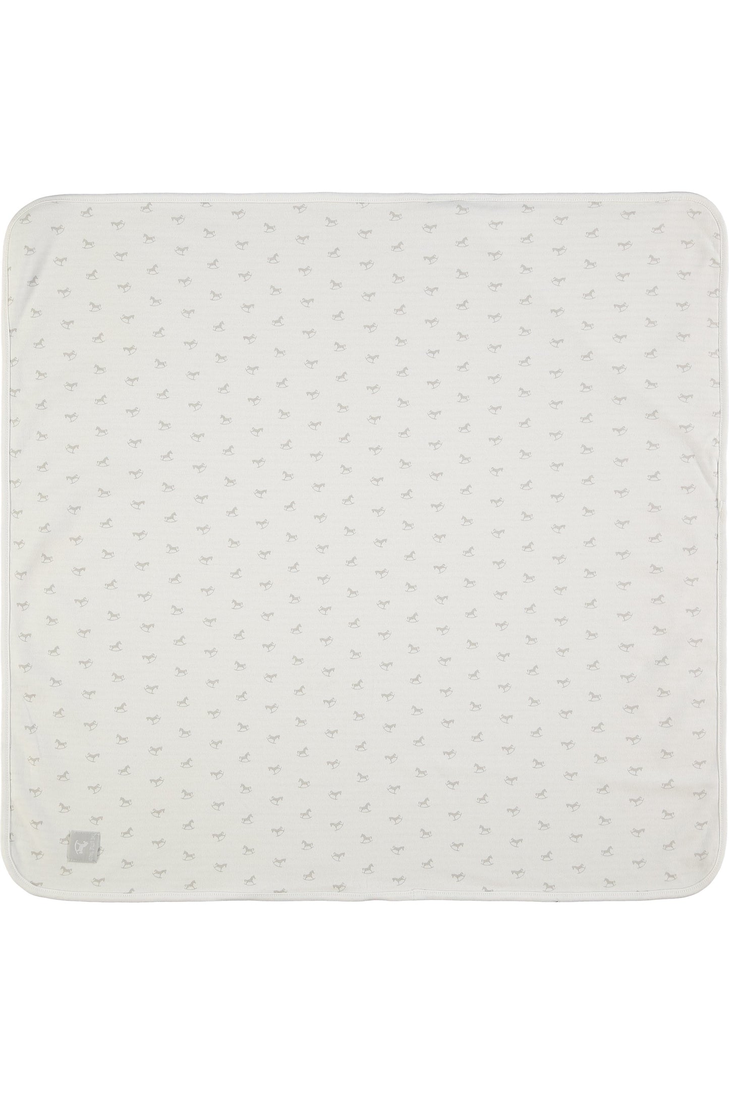 The Little Tailor Reversible Soft Jersey Blanket - White