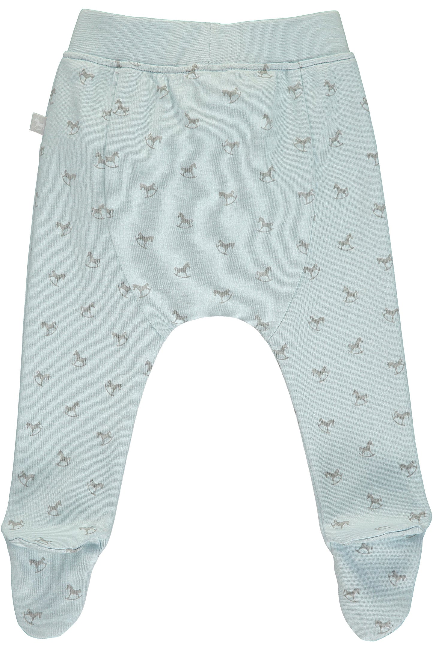 The Little Tailor Comfy Rocking Horse Print Pant - Blue