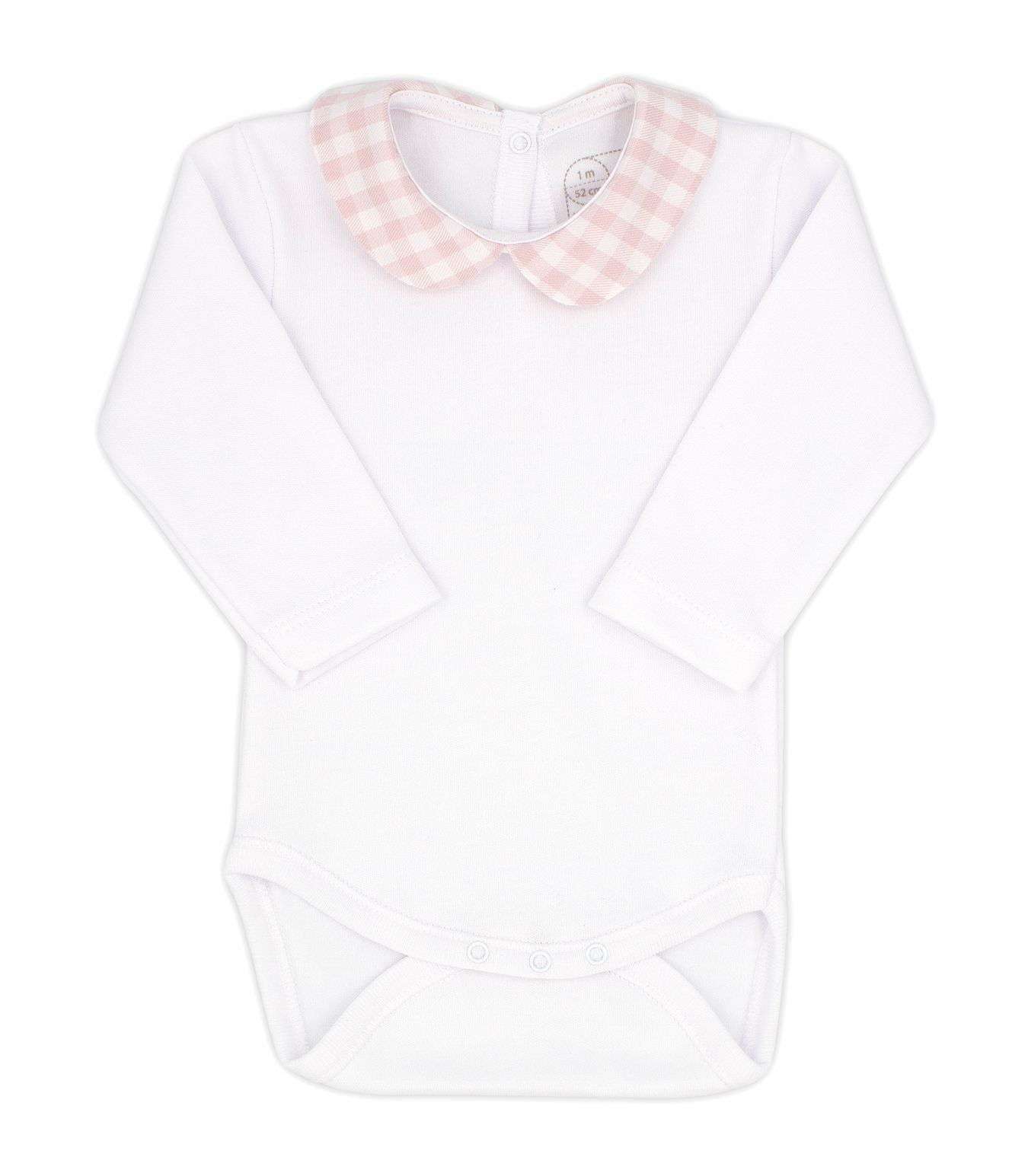 Rapife Dusky Pink Gingham Collared Body
