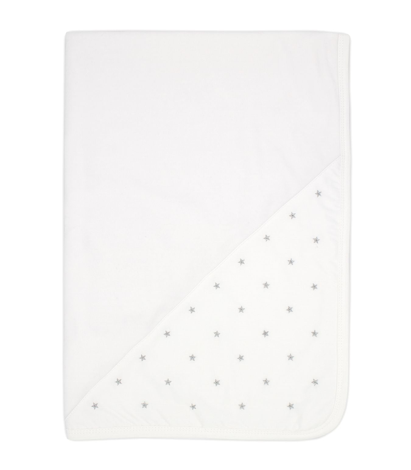 Rapife White Velour & Silver Star Shawl
