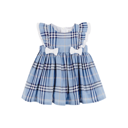 SS23 Deolinda Royal Blue & Navy Check Dress