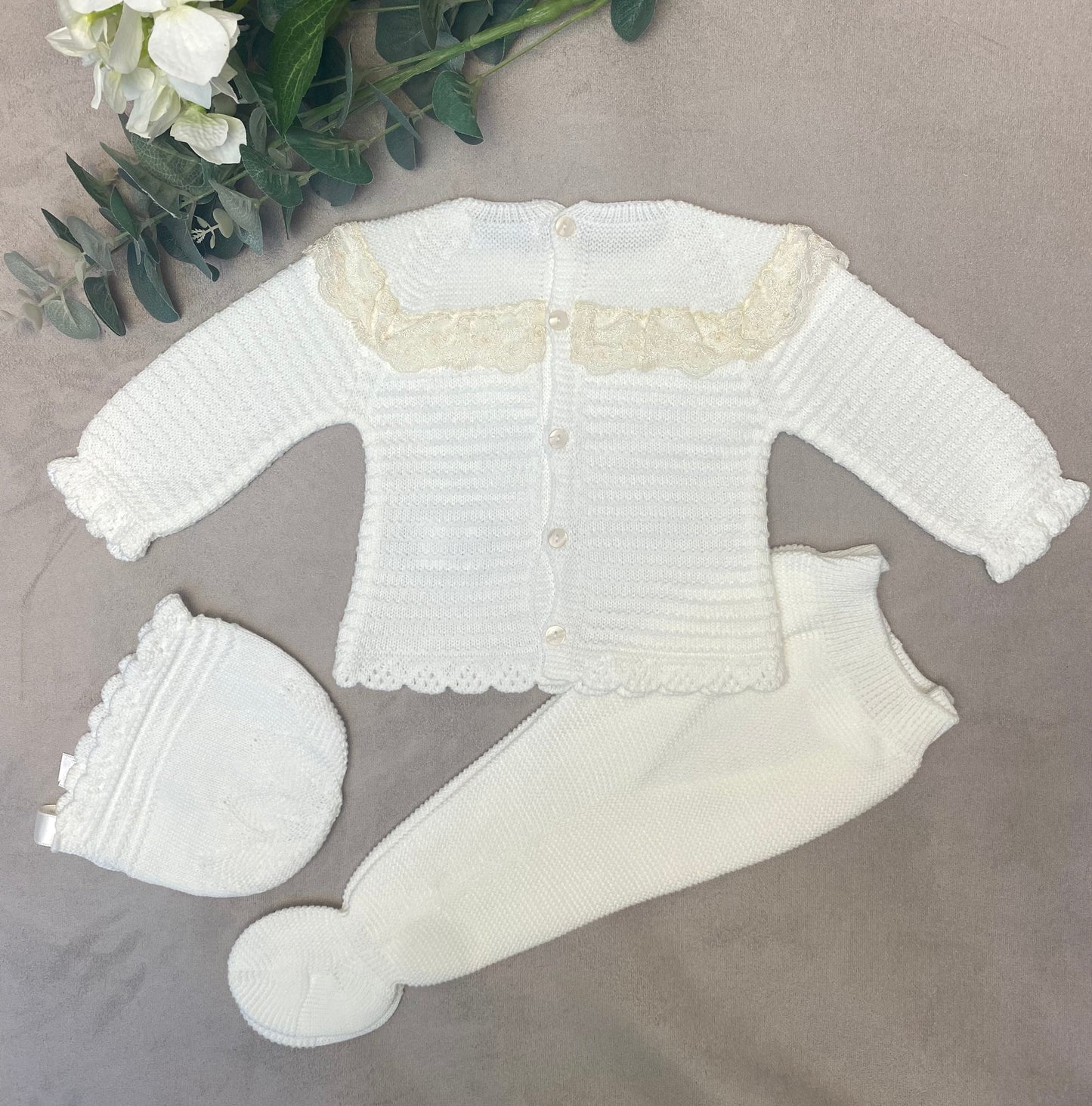 Mac Ilusion Ivory 3-Piece Knitted Set