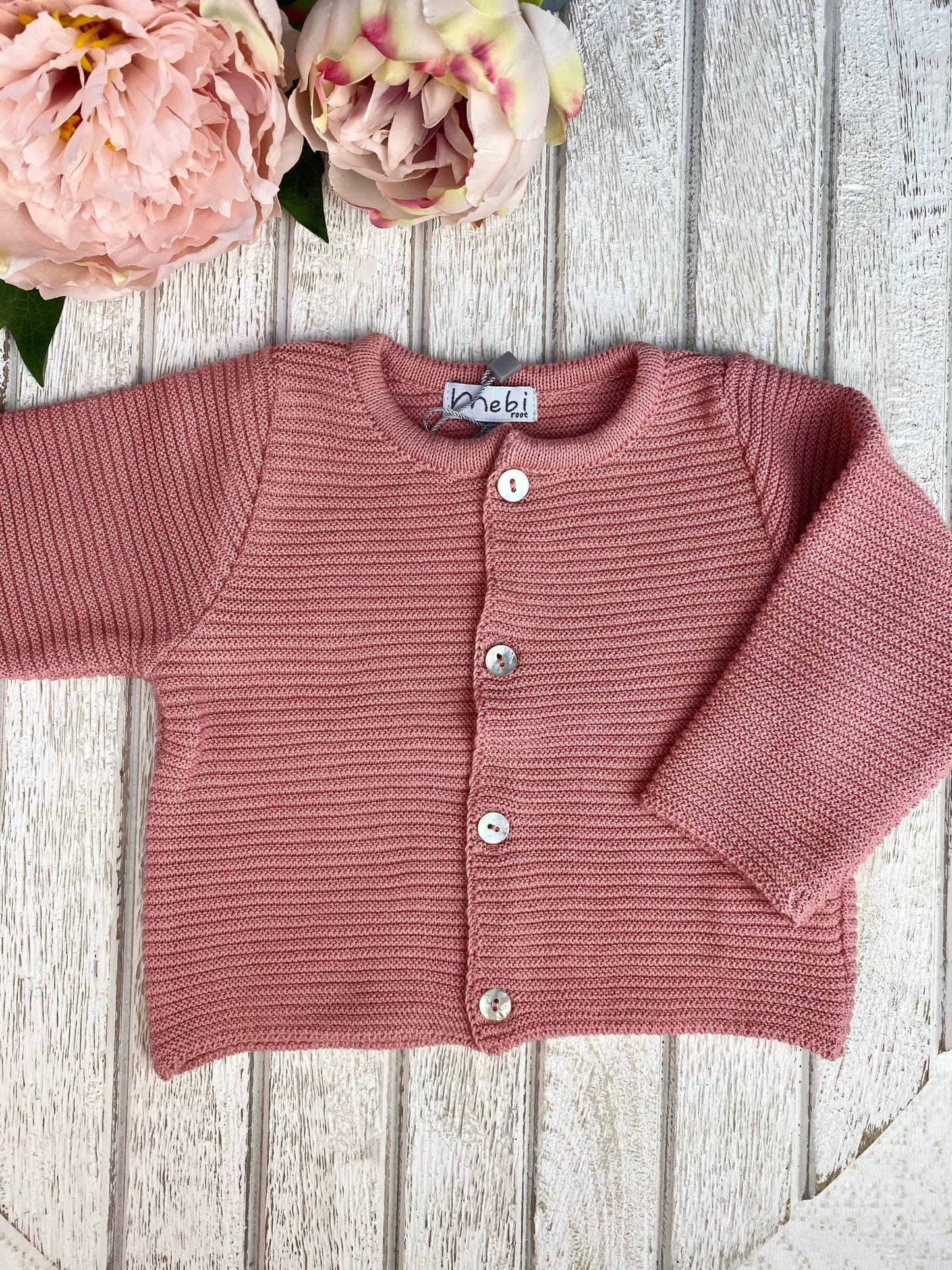 Mebi Coral Cotton Cardigan