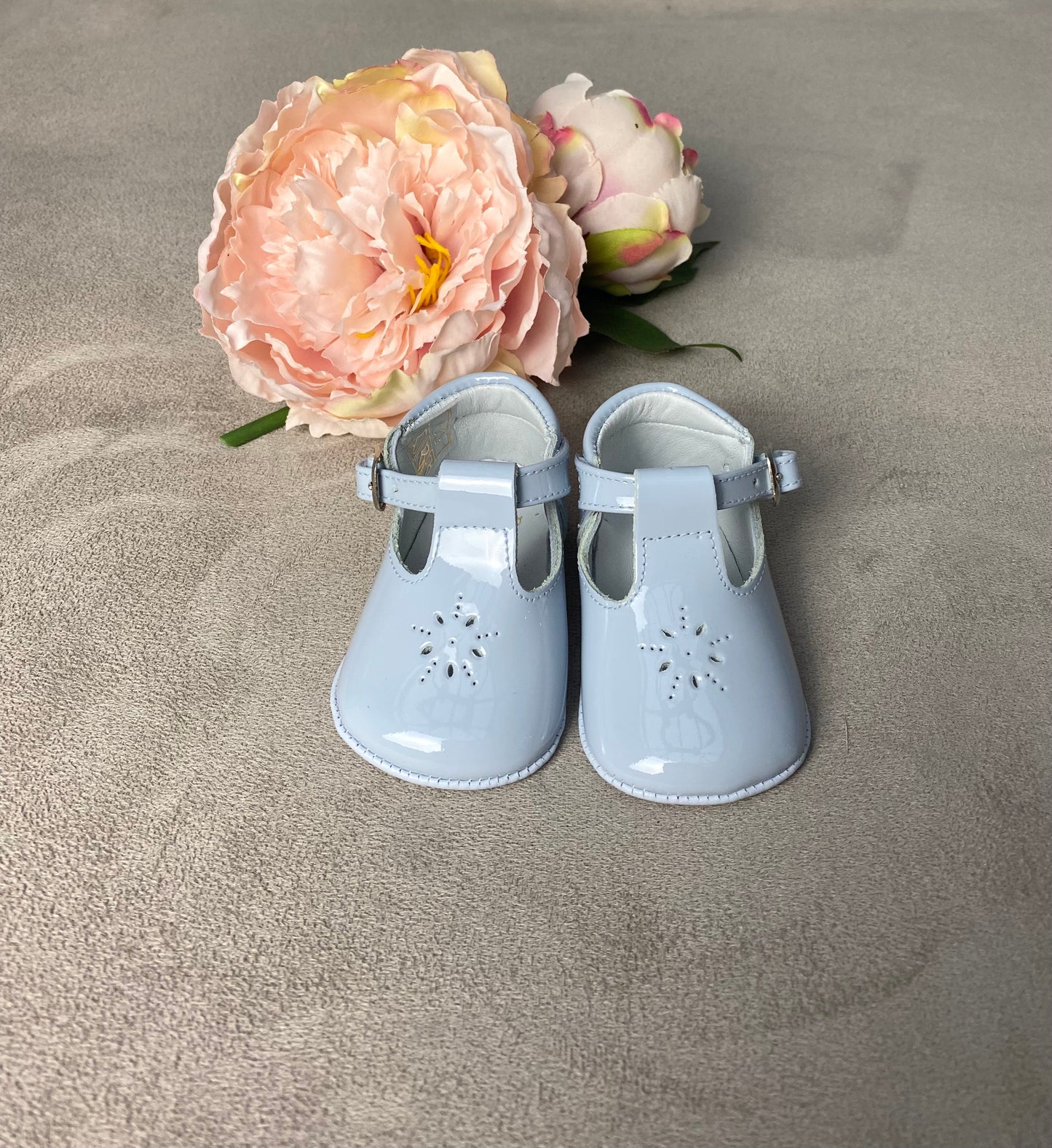 Pretty Originals Pale Blue Patent T-Bars