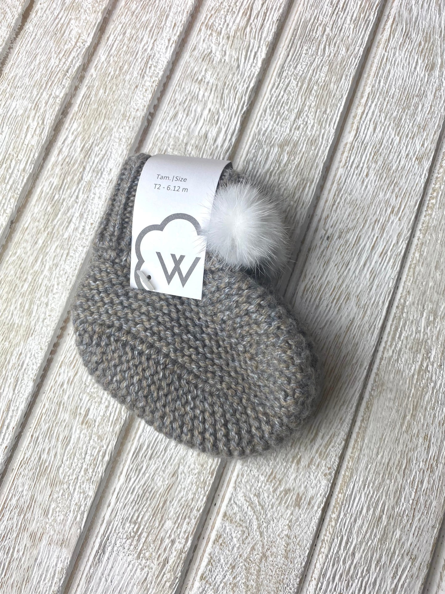 Wedoble Light Brown Pompom Booties