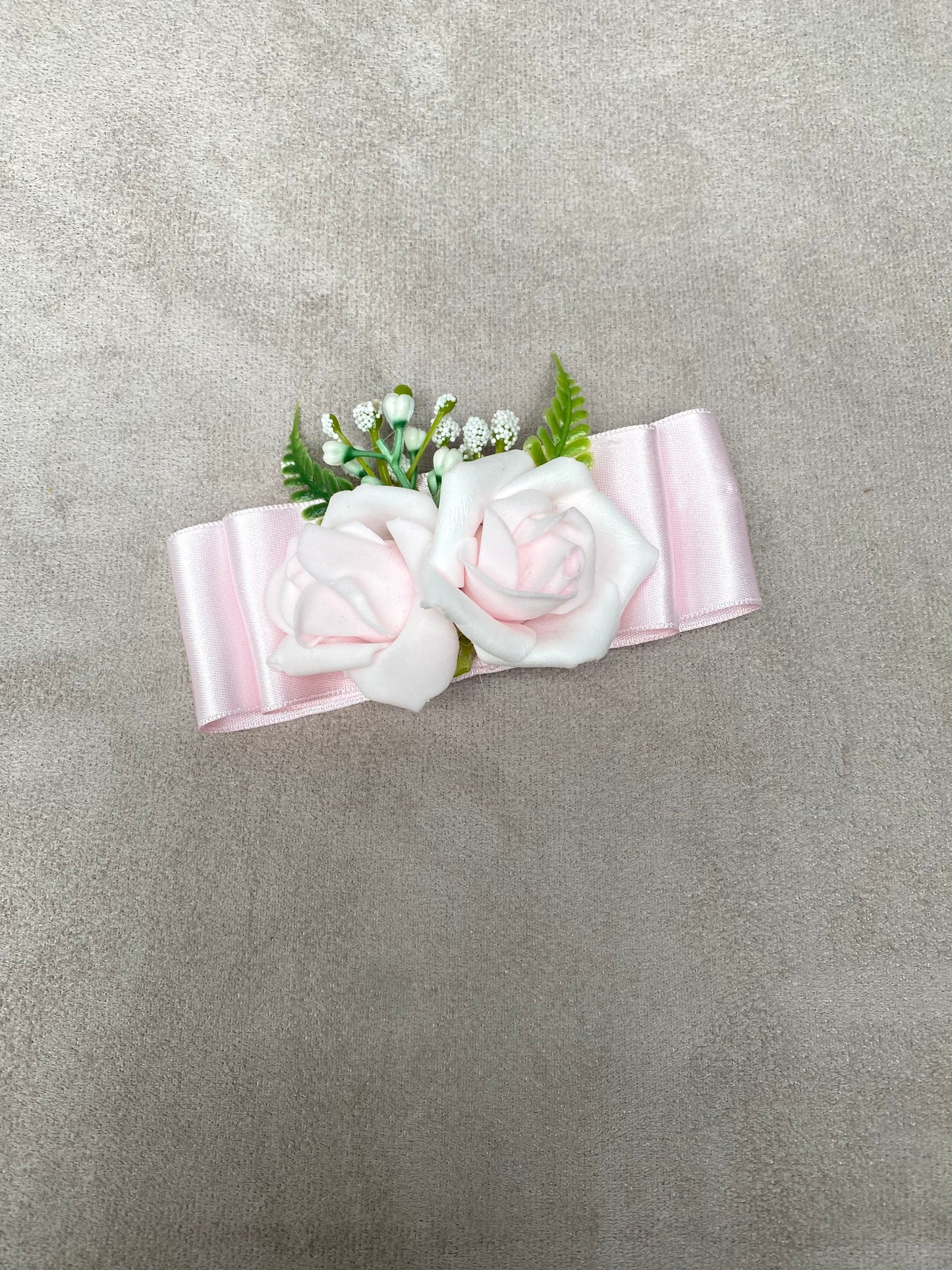 SS22 Piccola Speranza Pink Flower Satin Hair Clip