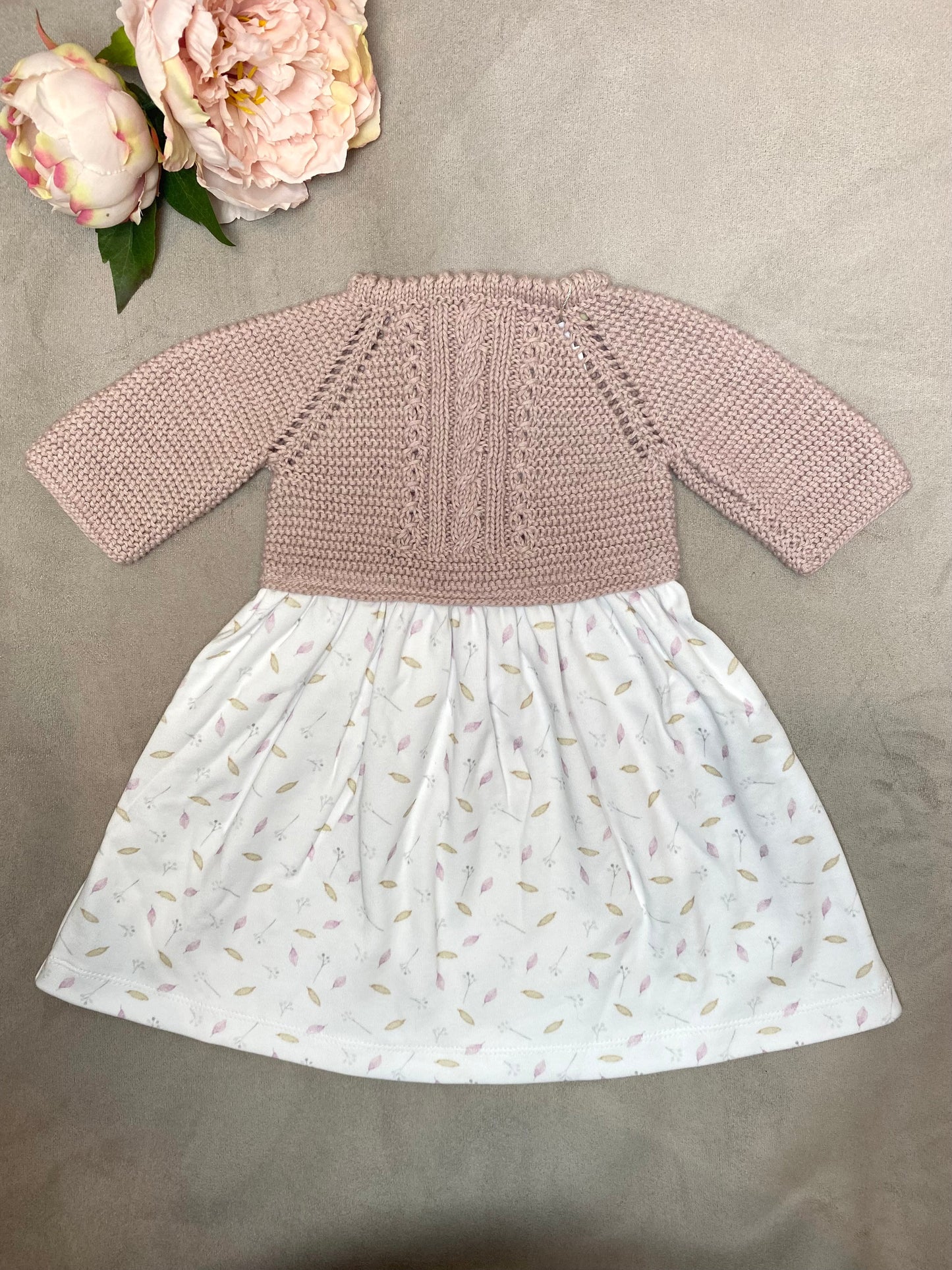 SS22 Mariposa Bebe Dusky Pink Half Knit Dress