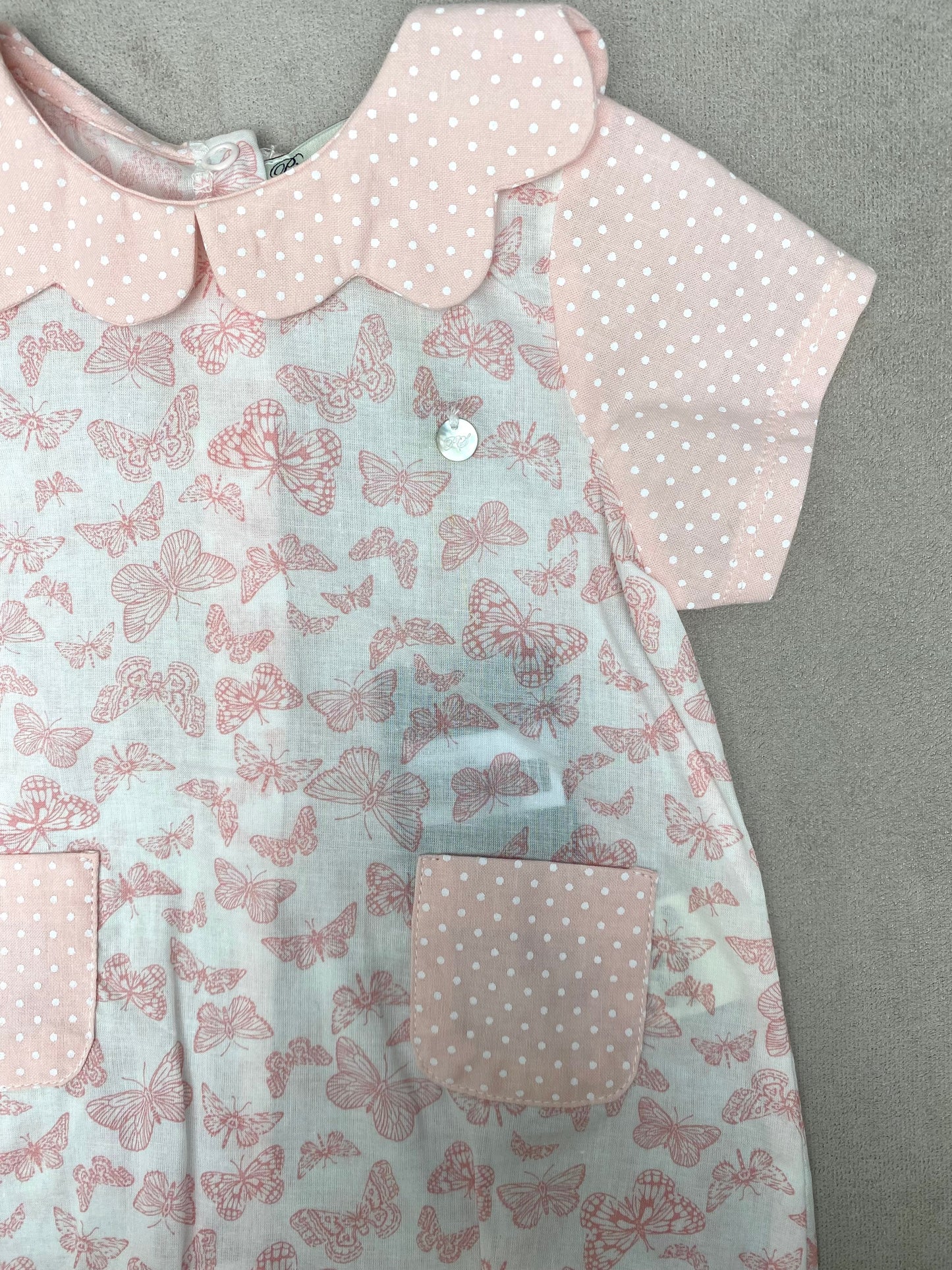 SS22 Piccola Speranza Pink Butterfly Romper