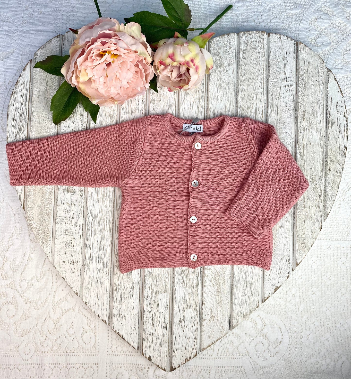 Mebi Coral Cotton Cardigan