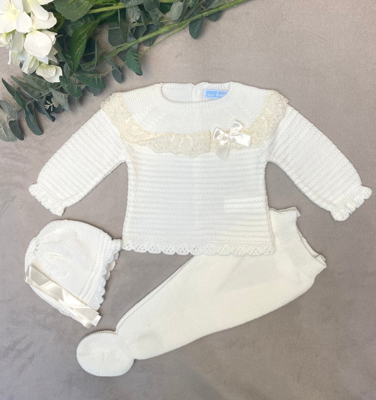 Mac Ilusion Ivory 3-Piece Knitted Set