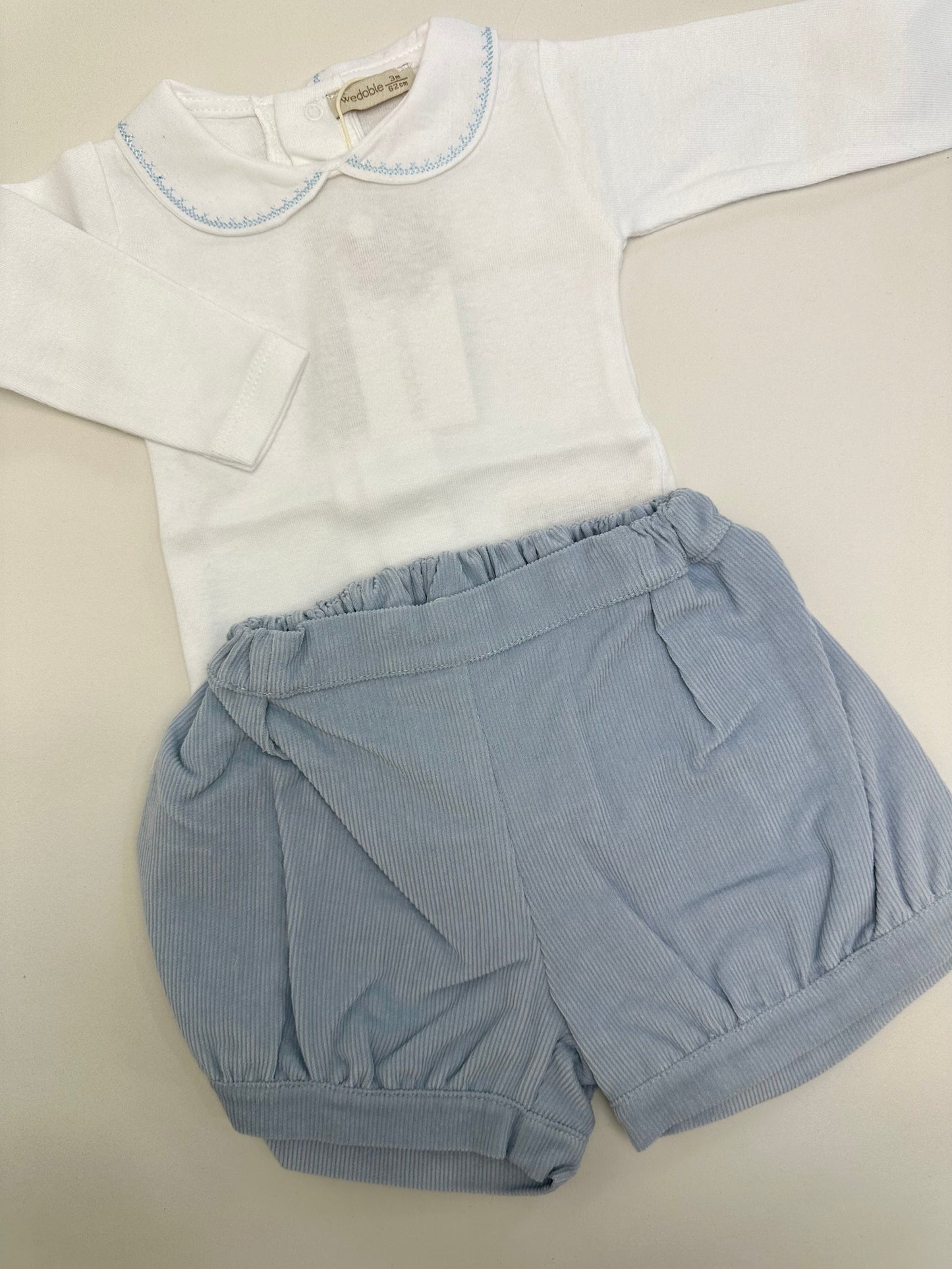 Baby Gi Baby Blue Corduroy Shorts