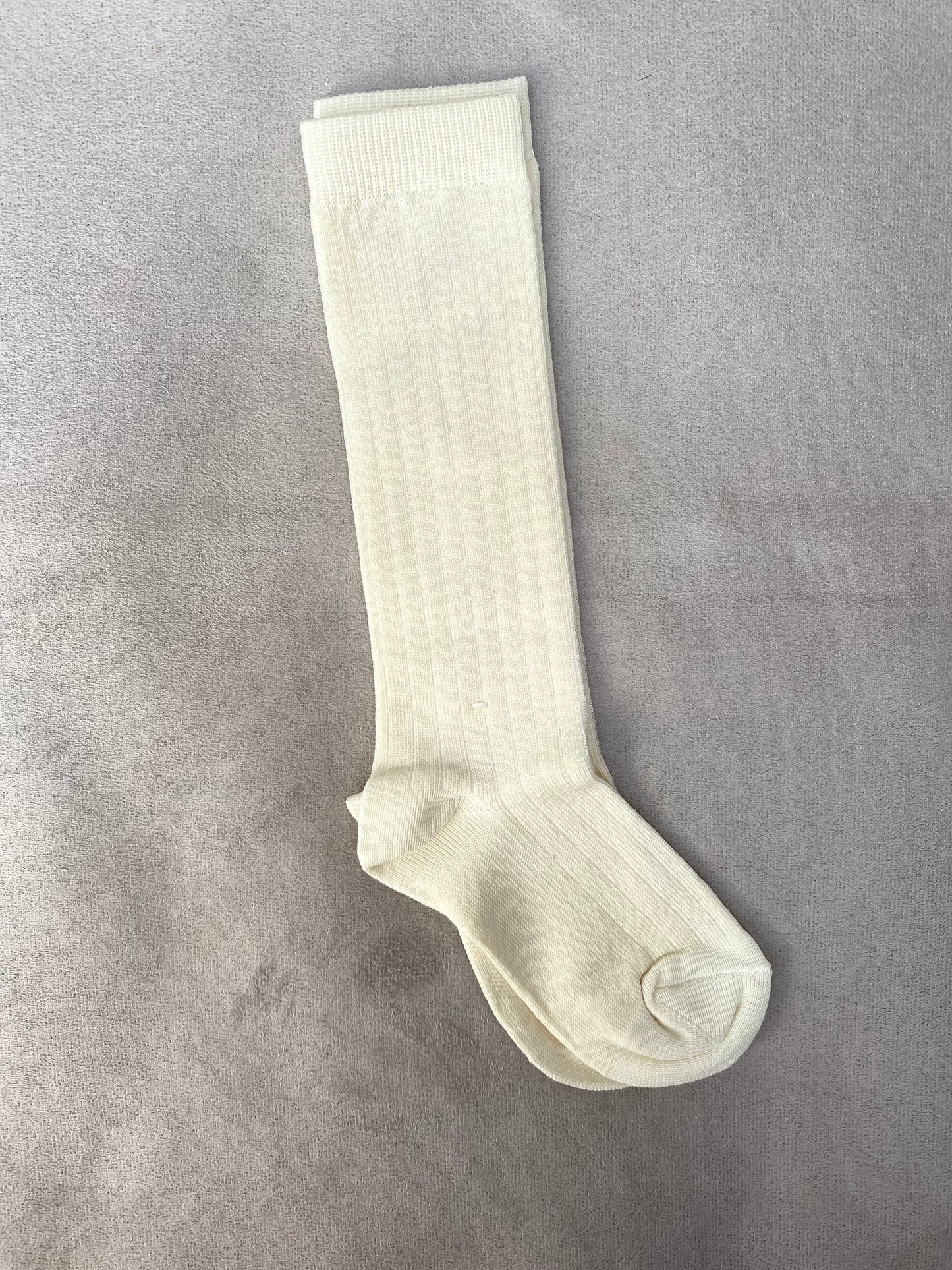 Meia Pata Cream Knee High Socks