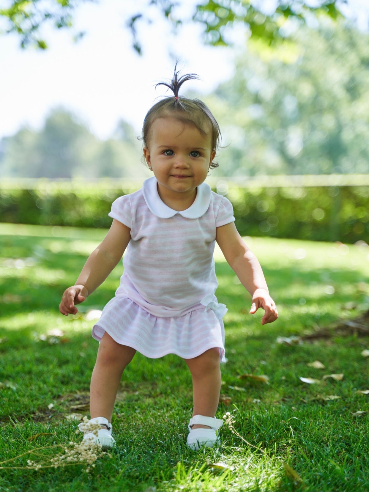 SS23 Rapife Pink & White Striped Dress & Pants Set