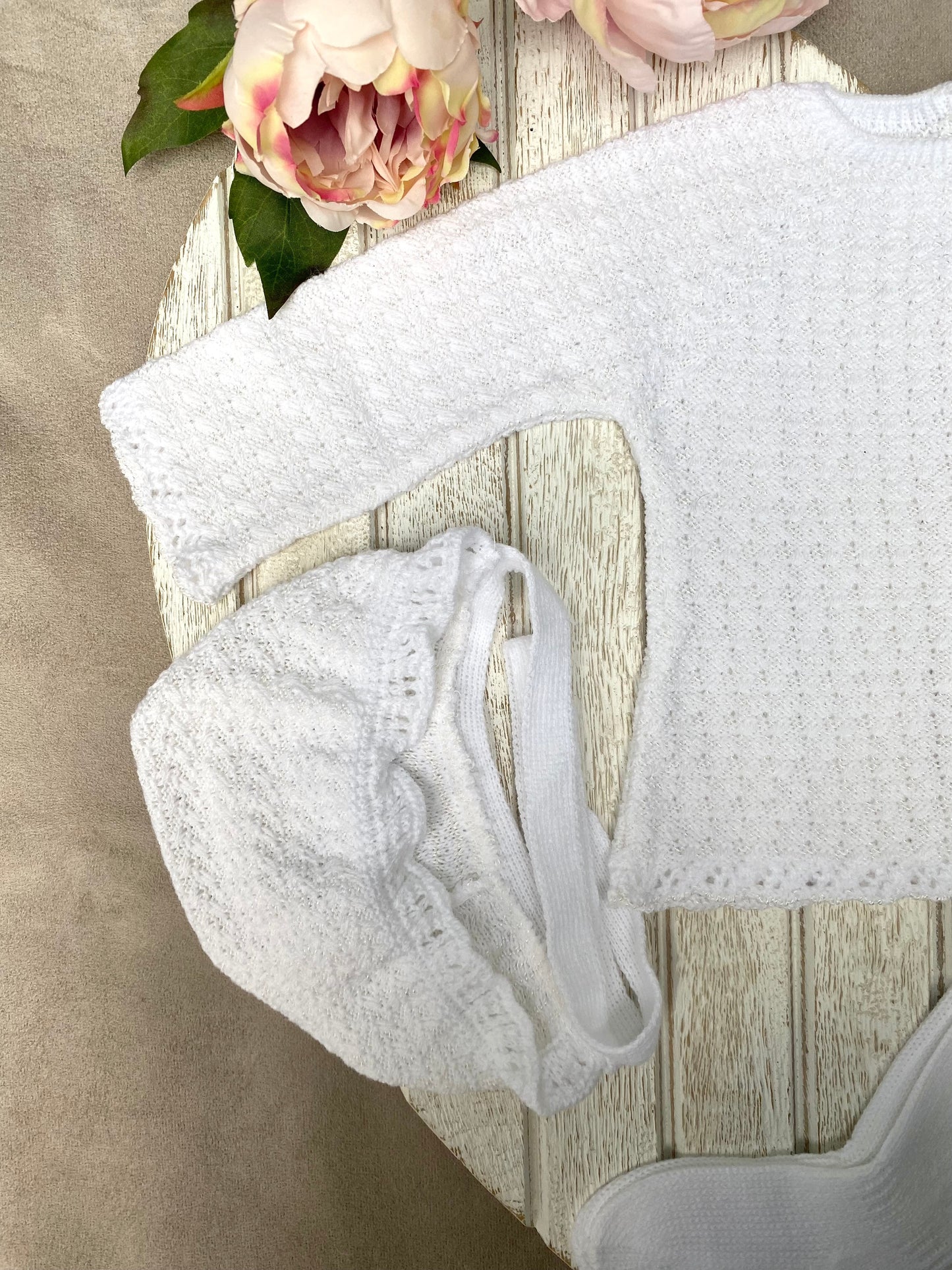 Mac Ilusion 3-piece Soft White Knitted Set